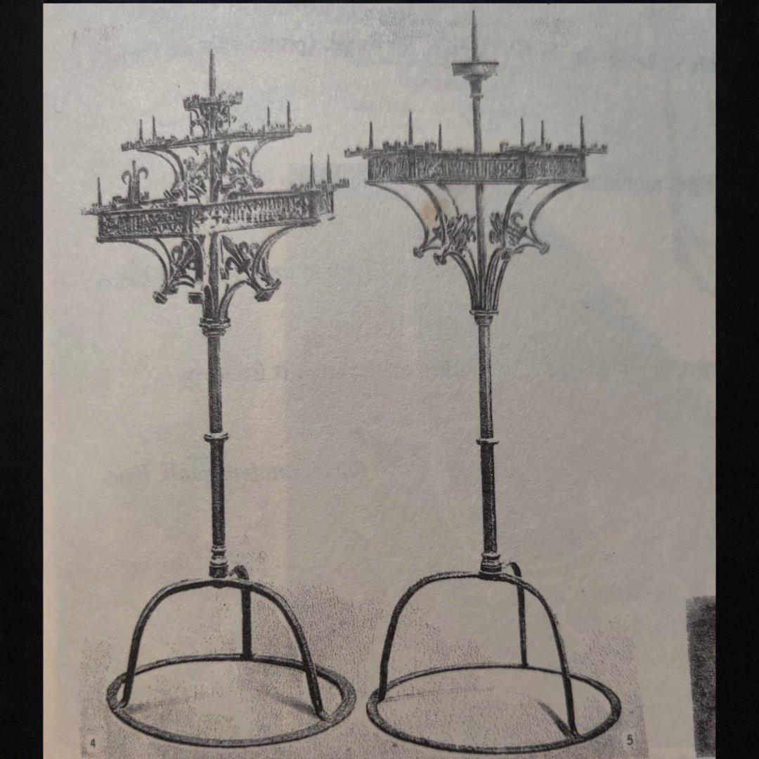 Musée - Exceptionnelle Couronne De Lumière En Fer Forgé D’époque Gothique, Flandres 15e Siècle -photo-2