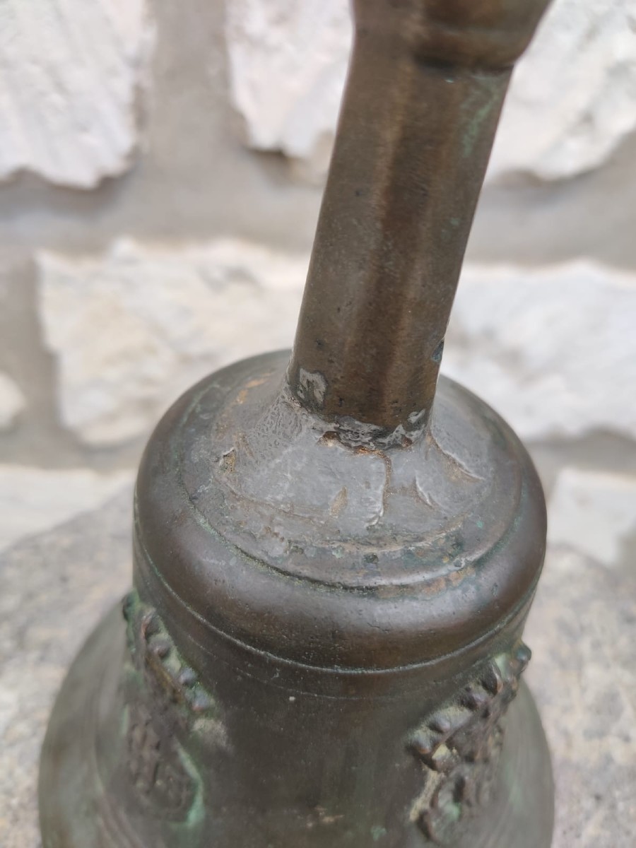 Bronze Bell Rouen By Jacques Buret Early 18th Century-photo-2