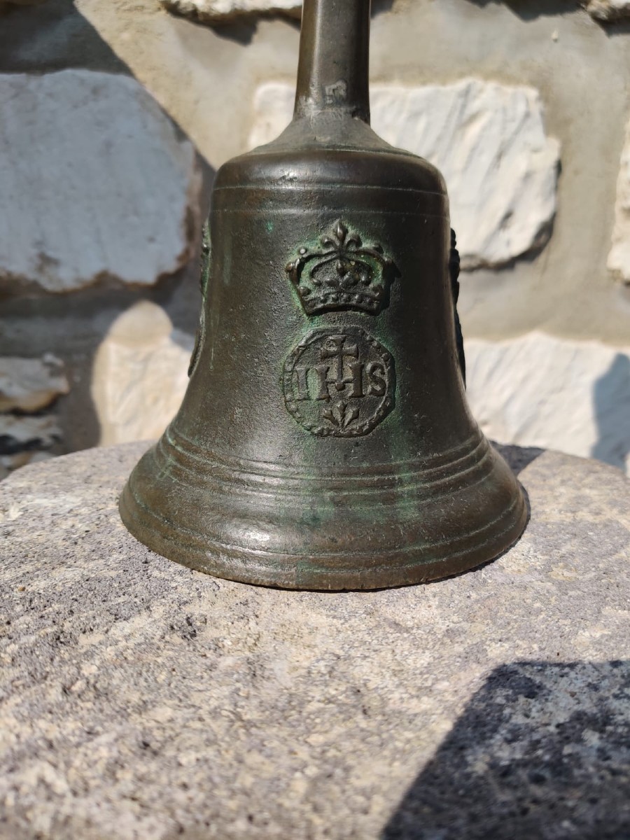 Bronze Bell Rouen By Jacques Buret Early 18th Century-photo-3