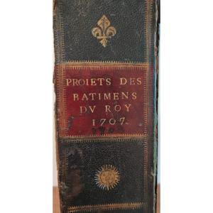 Coffret "projets Des Batiments Du Roy" De 1707