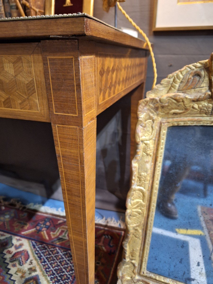 Louis XV Style Cube Marquetry Desk, End Of 19th Century-photo-1