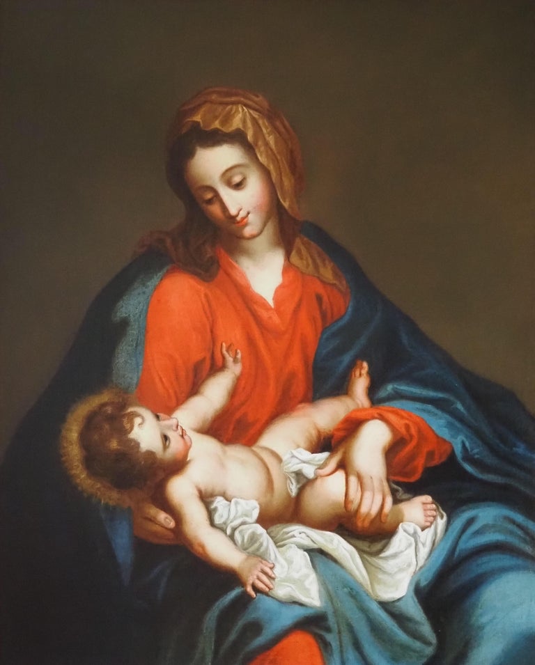 Vierge à l'Enfant, école Italienne, XVIIIe Siècle