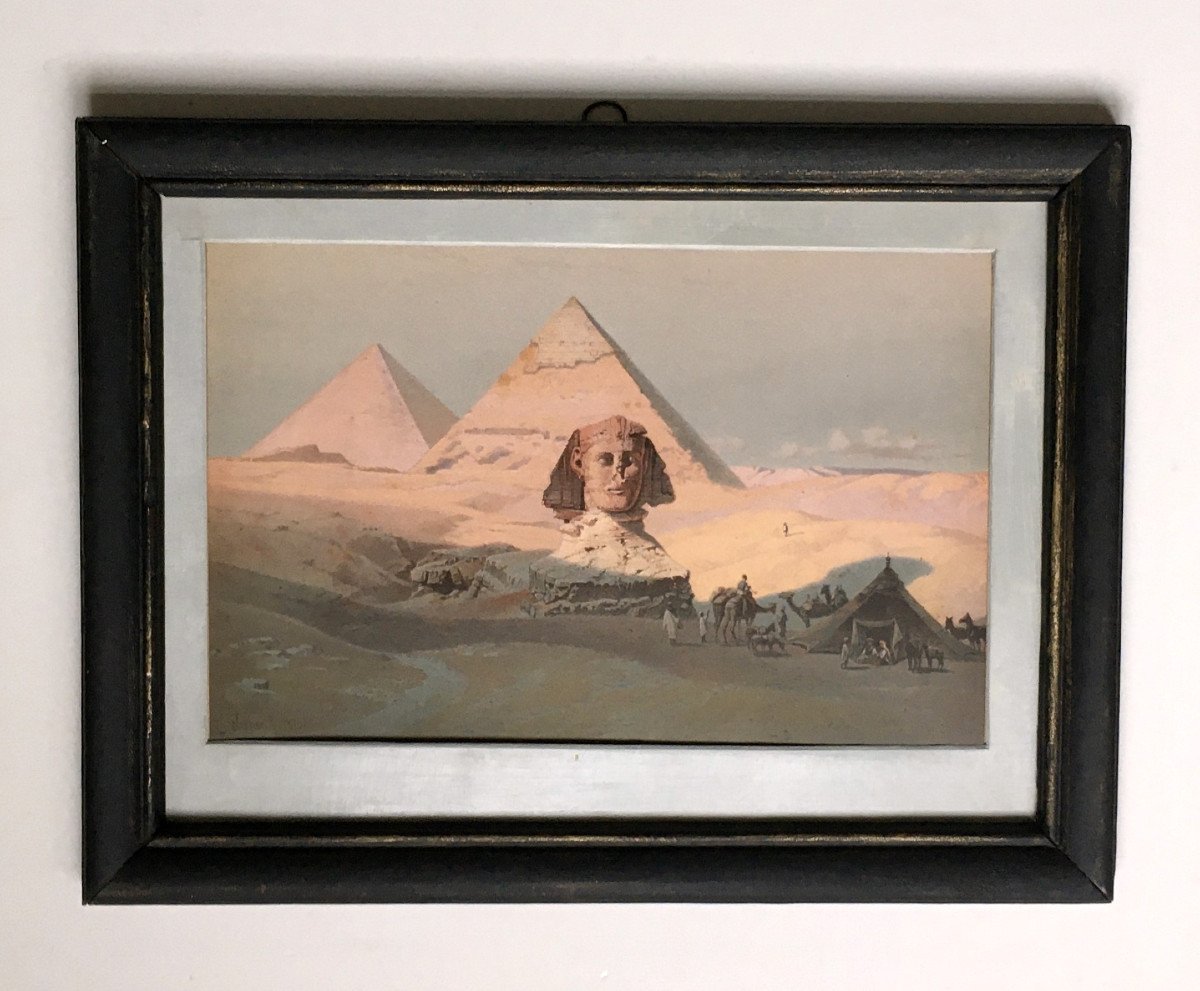 Carl Werner (1808-1894). "sphinx Of Giza". 1870. Lithograph.