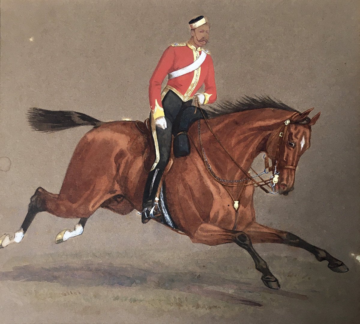 Suskin, XIXe. " Sergent Major de la garde Royale Scots Greys". 1882.