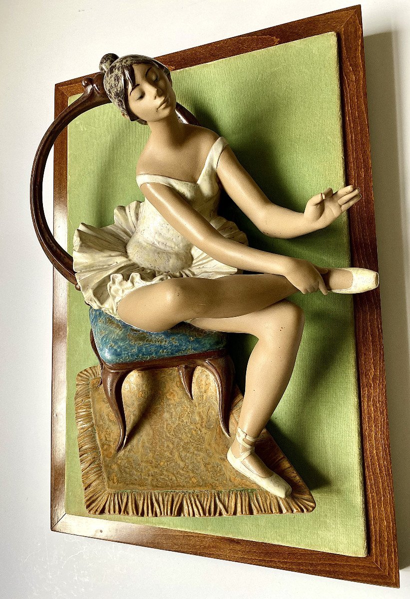 Fulgencio Garcia (1915-1994). " Ballerine". Grès . Céramique espagnole Lladro. Années 70.-photo-3