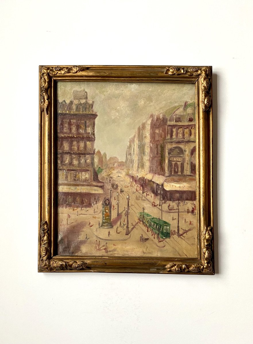 Fernand Wery (1886, Ixelles -1964 Watermael-boitsfort)." Place De Brouckère, Brussels). 1923.