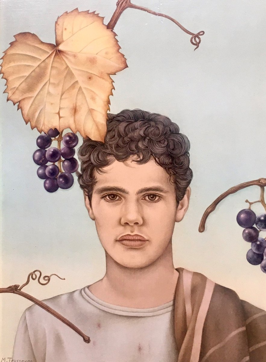 Michèle Teysseyre (1949). "Jeune romain à la vigne".-photo-3