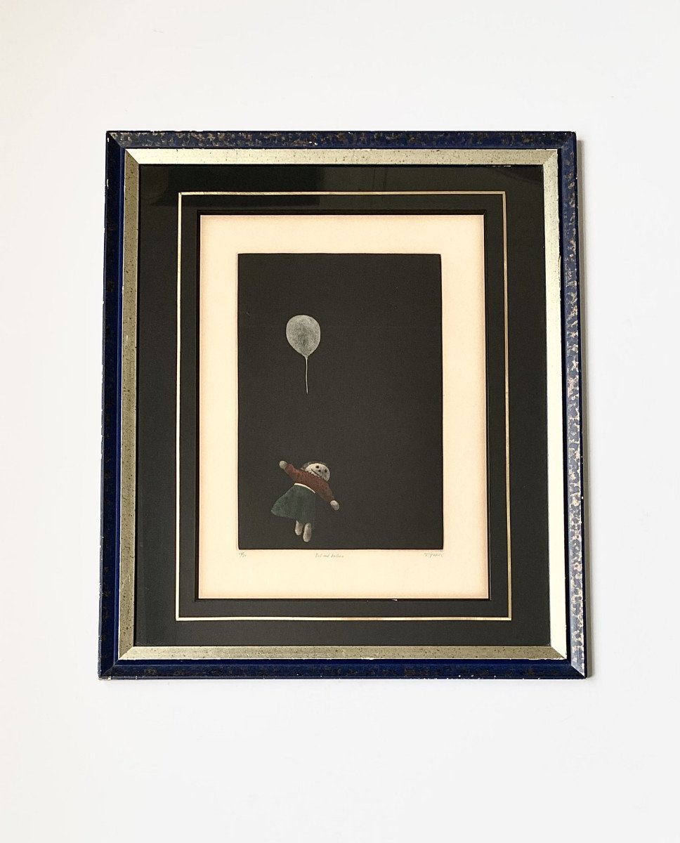 Tomoe Yokoi (1943). " Doll and balloon". Manière noire. Années 60.