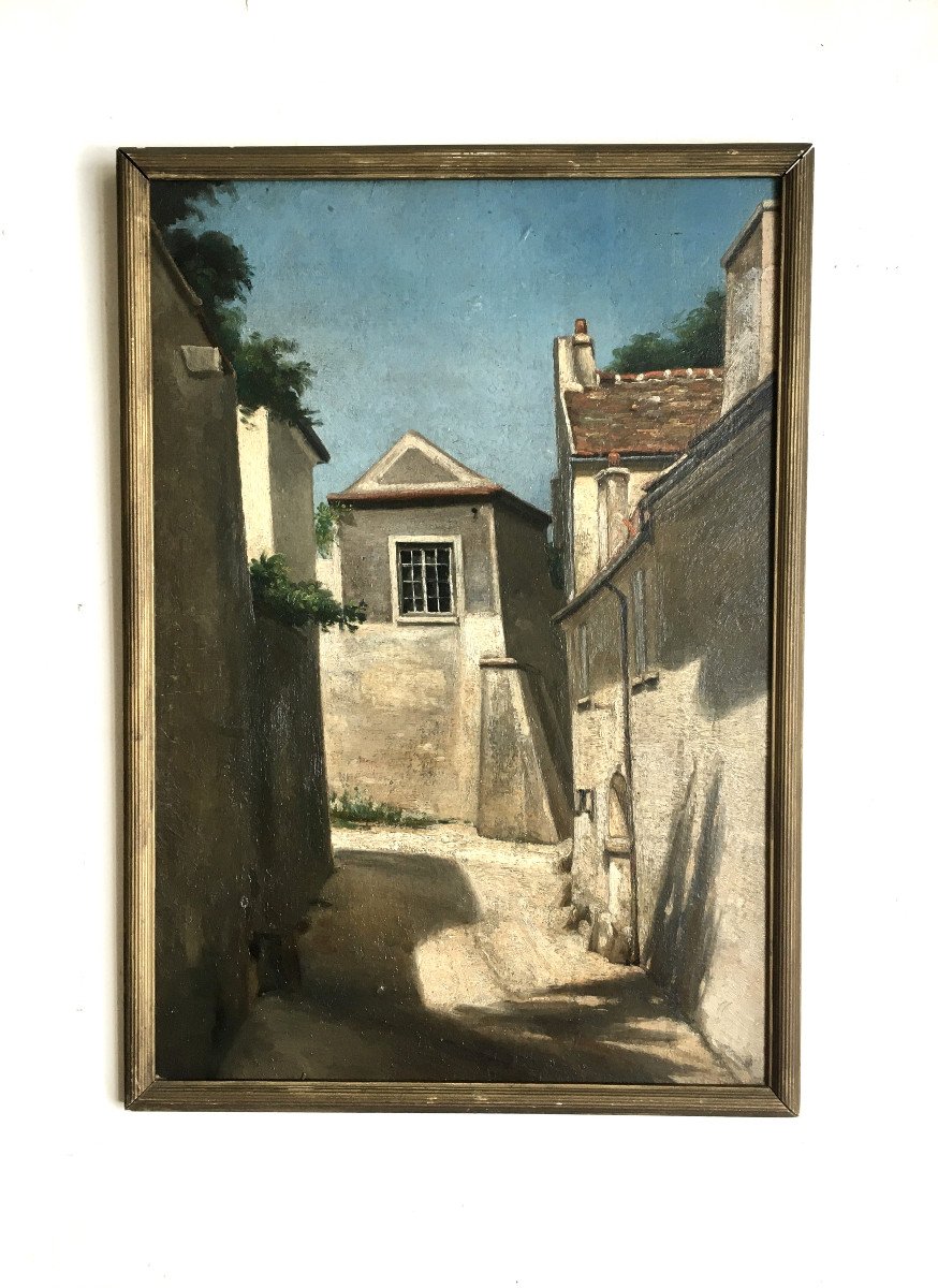 Edouard Lefèvre (1842-1923). “rue St Vincent, Montmartre”. 1866. 