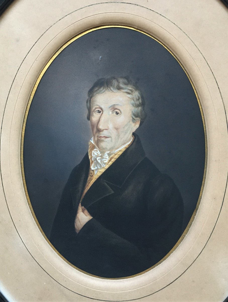 Portrait de M. Denis de Vigne  du Château de Saive (Liège). Vers 1850.-photo-2