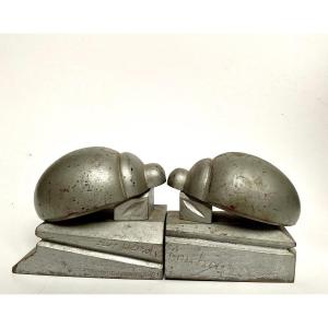 Art Deco. Wooden Ladybug Bookends. "i Bring Good Luck".