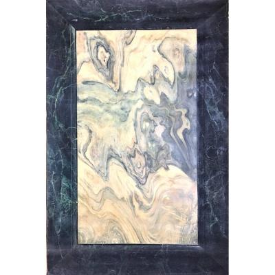 Faux Marble, Trompe l'Oeil. Oil On Strong Paper. 1900-1920
