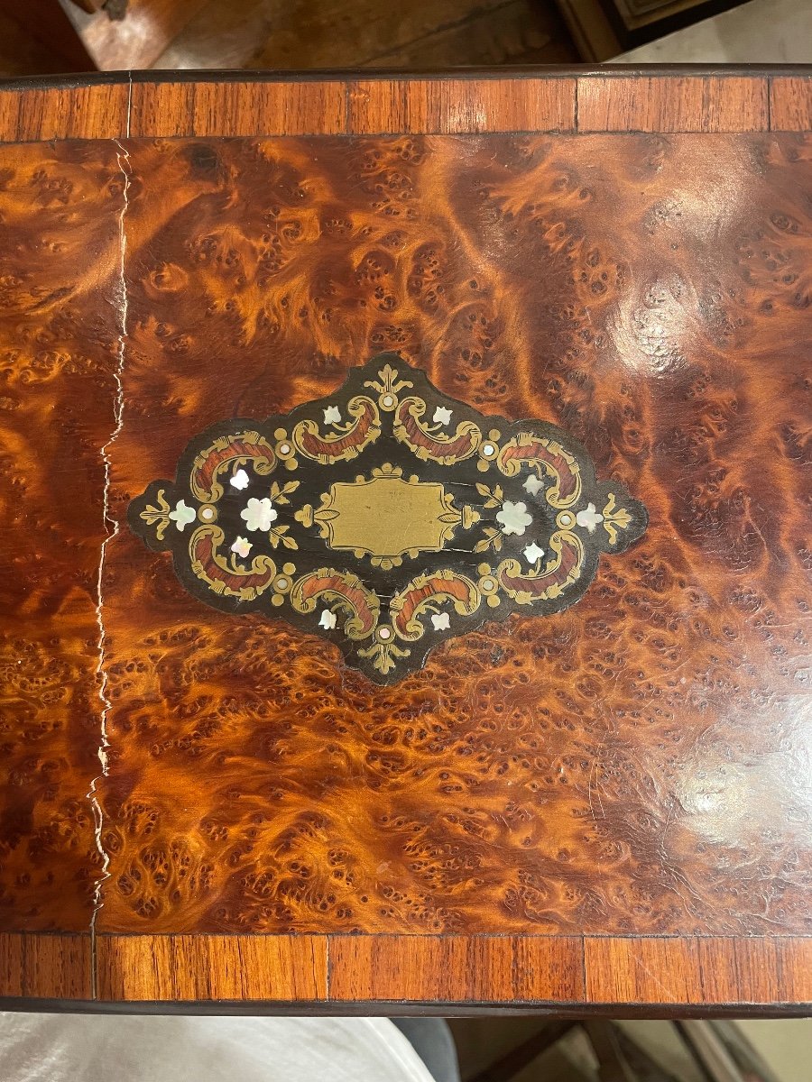 Napoleon III Period Liquor Cellar In Tuya Marquetry-photo-5