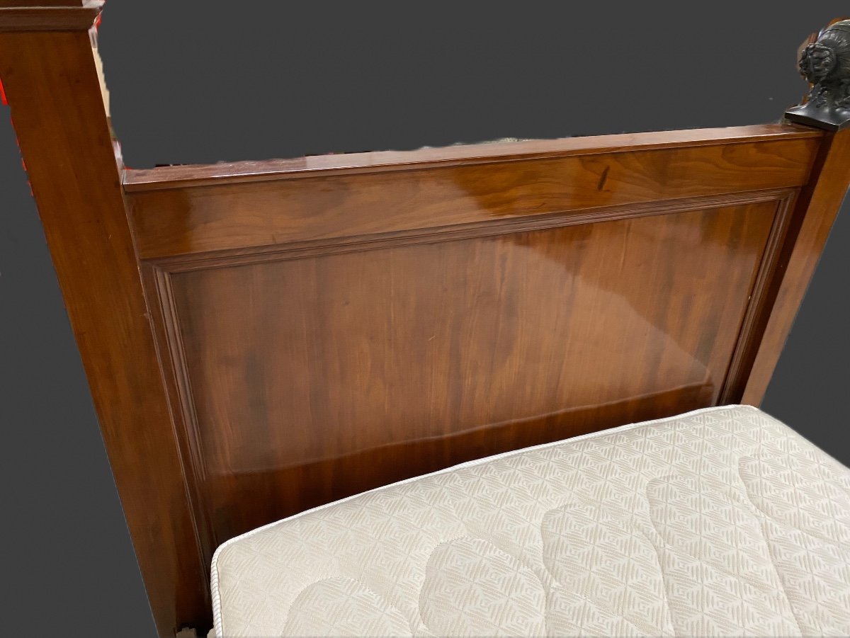 Empire Period Bed In Mahogany And Bronze-photo-2