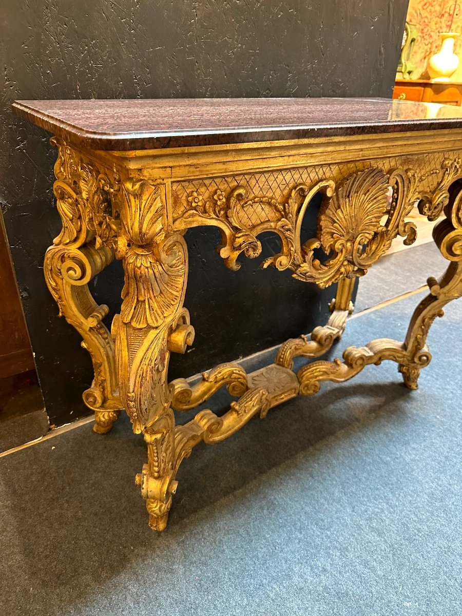 Petite Console De Style Louis XIV-photo-2