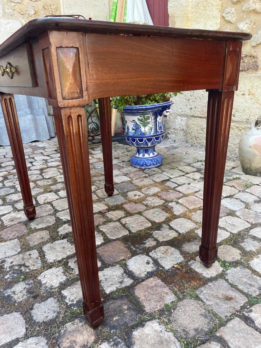 Louis XVI Period Cuban Mahogany Cabaret Writing Table -photo-4