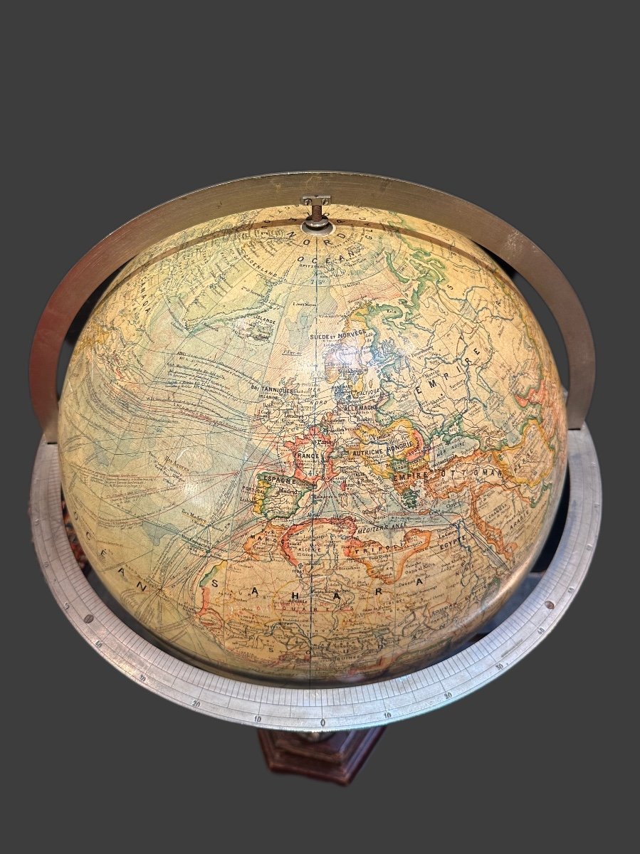 Very Large Floor Globe, Forest-photo-3