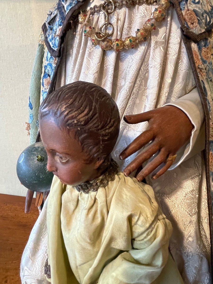 Vierge Noire à L’enfant époque 18 éme -photo-2