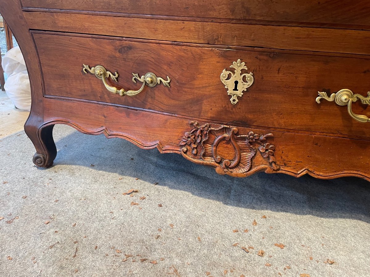 Louis XV Period Walnut Tombs Chest Of Drawers -photo-2