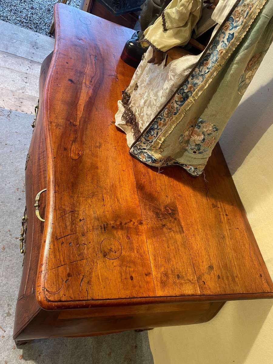 Louis XV Period Walnut Tombs Chest Of Drawers -photo-6