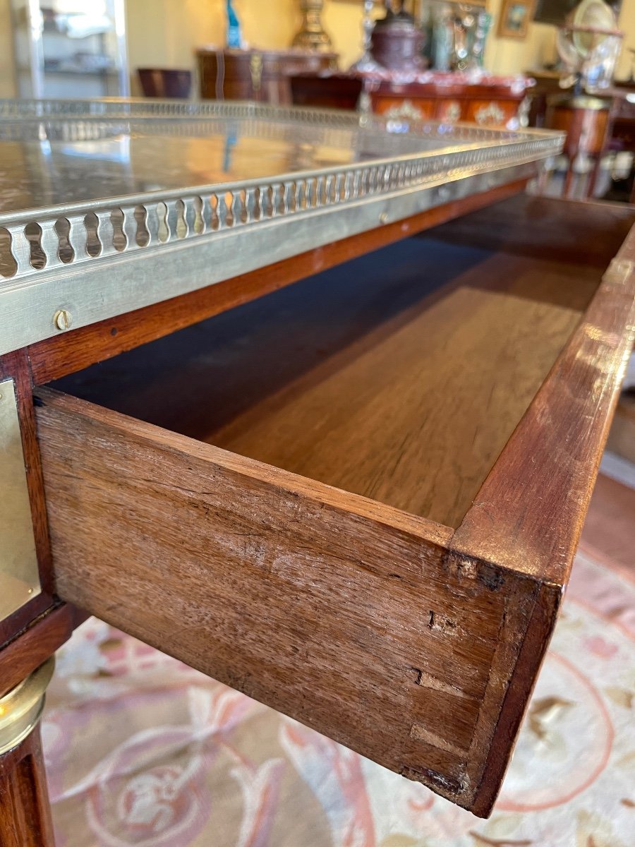 Louis XVI Style Serving Table Forming A Desk And Games Table -photo-3