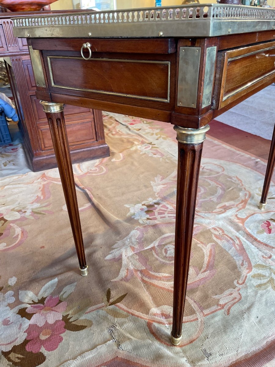 Louis XVI Style Serving Table Forming A Desk And Games Table -photo-7