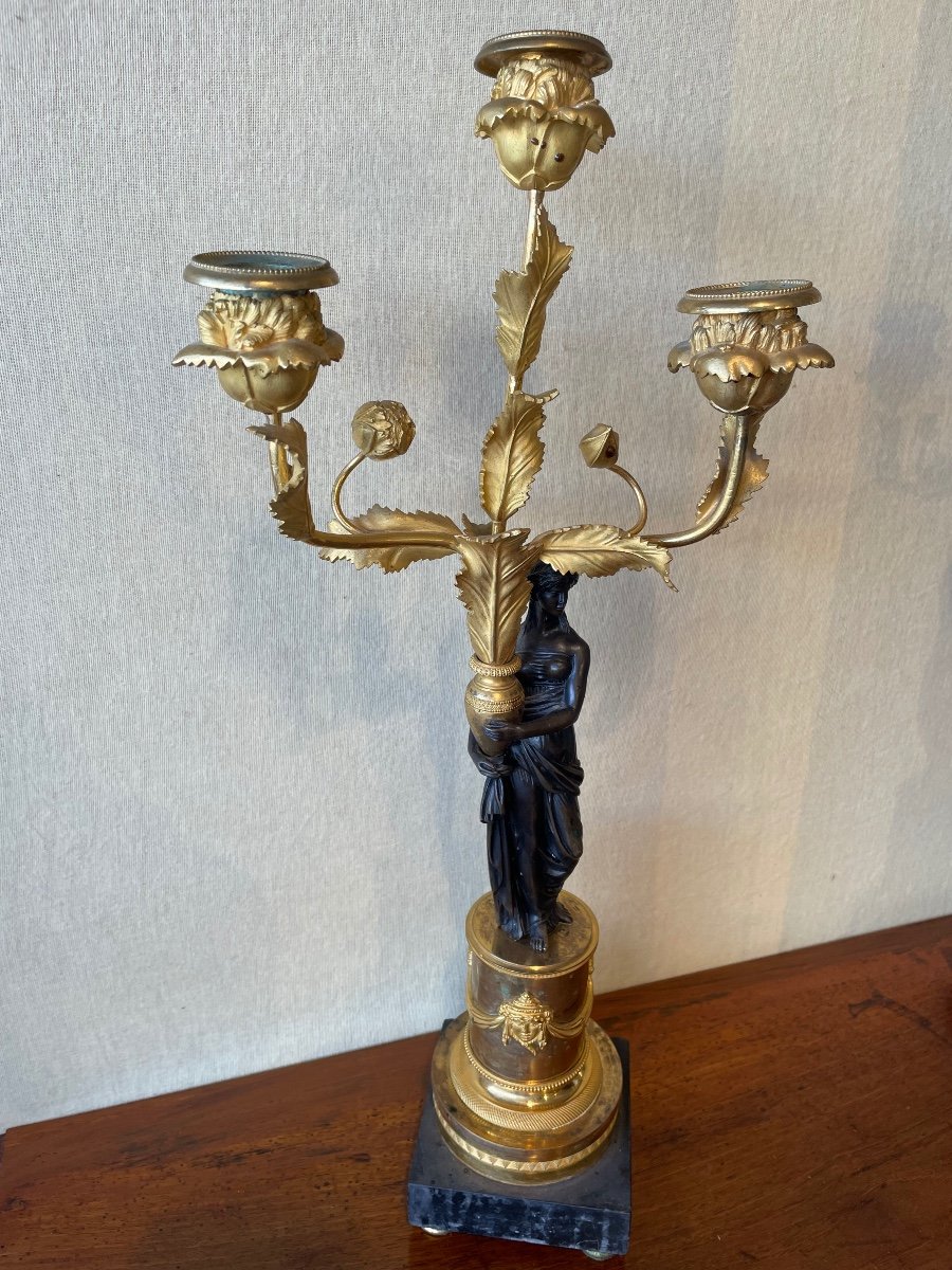 Pair Of Directoire Period Candelabras-photo-2