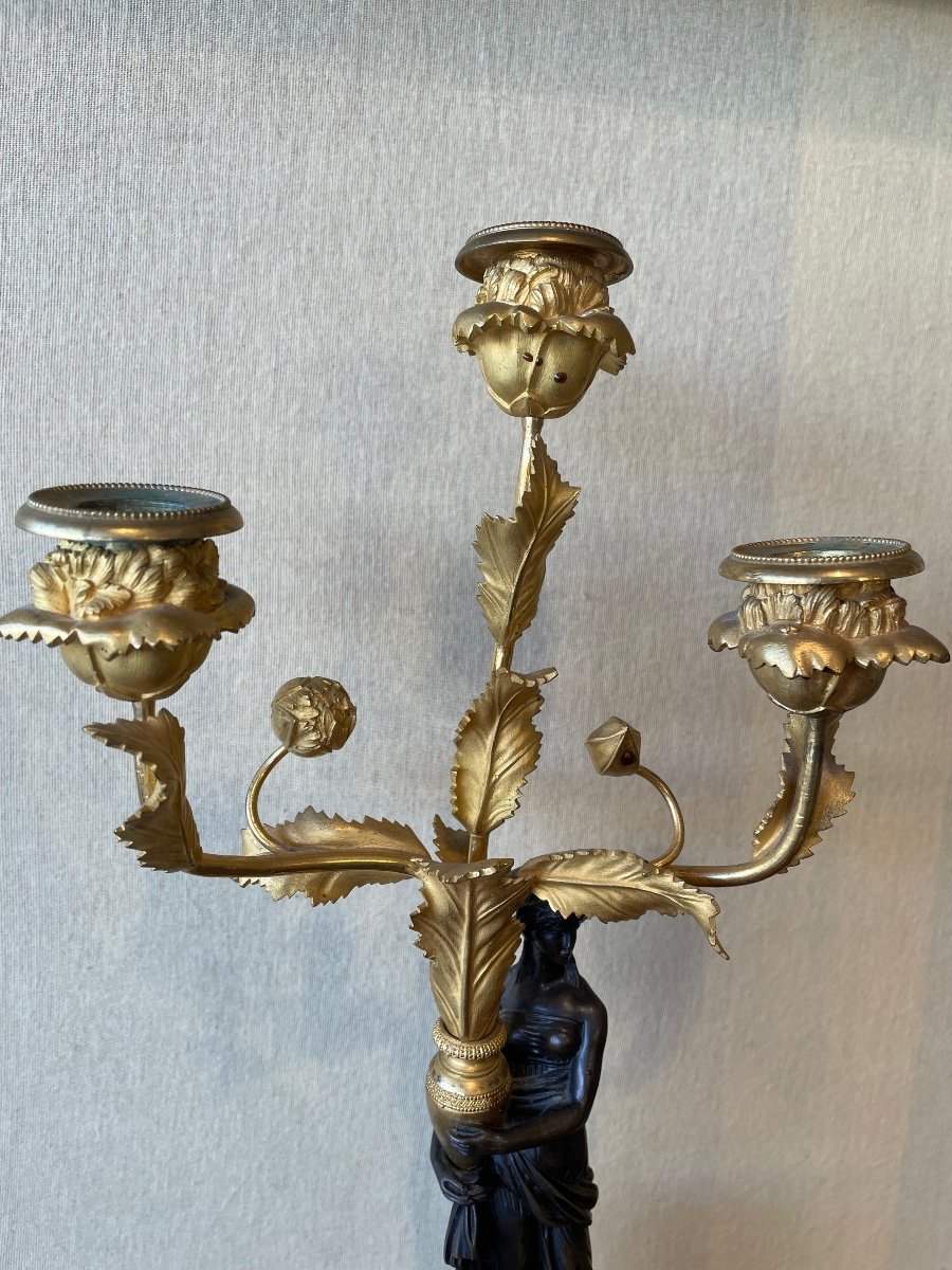 Pair Of Directoire Period Candelabras-photo-3