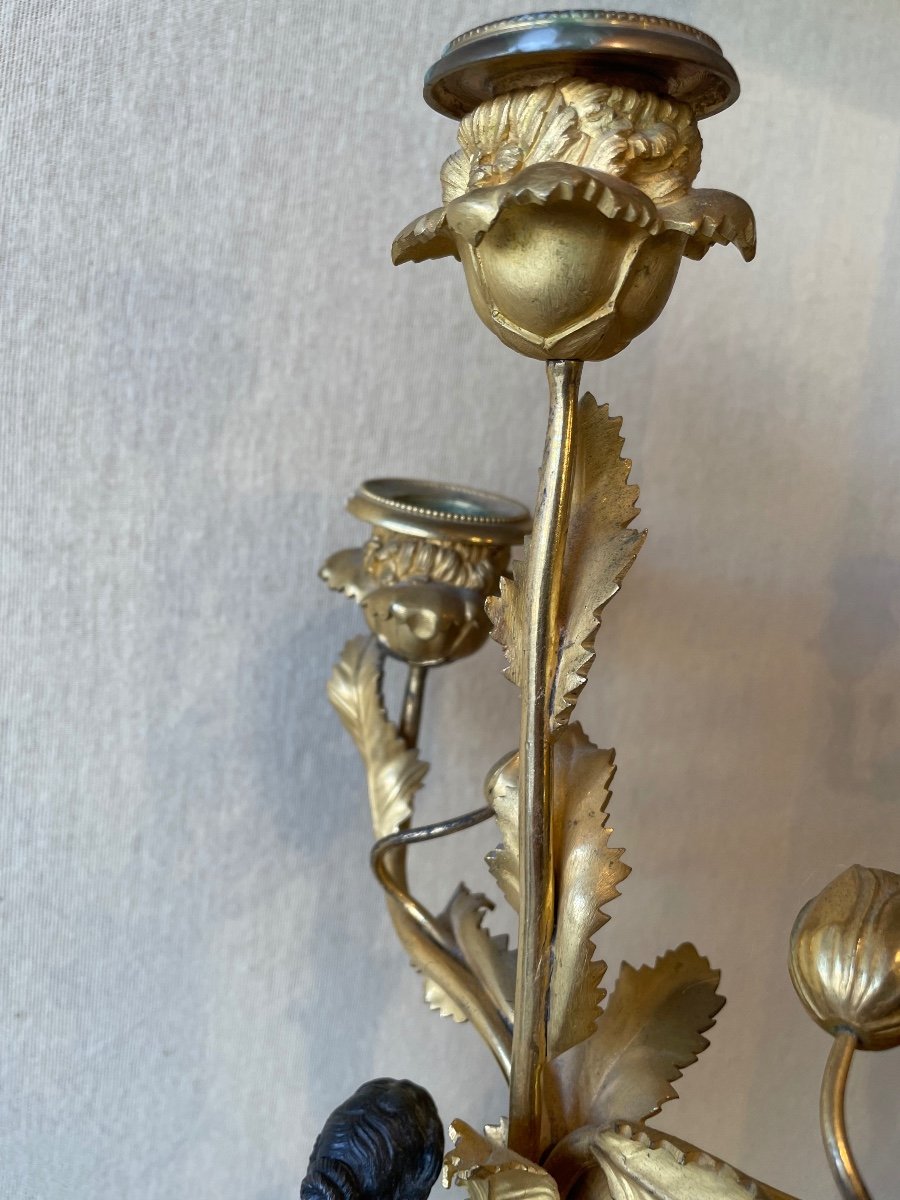 Pair Of Directoire Period Candelabras-photo-3