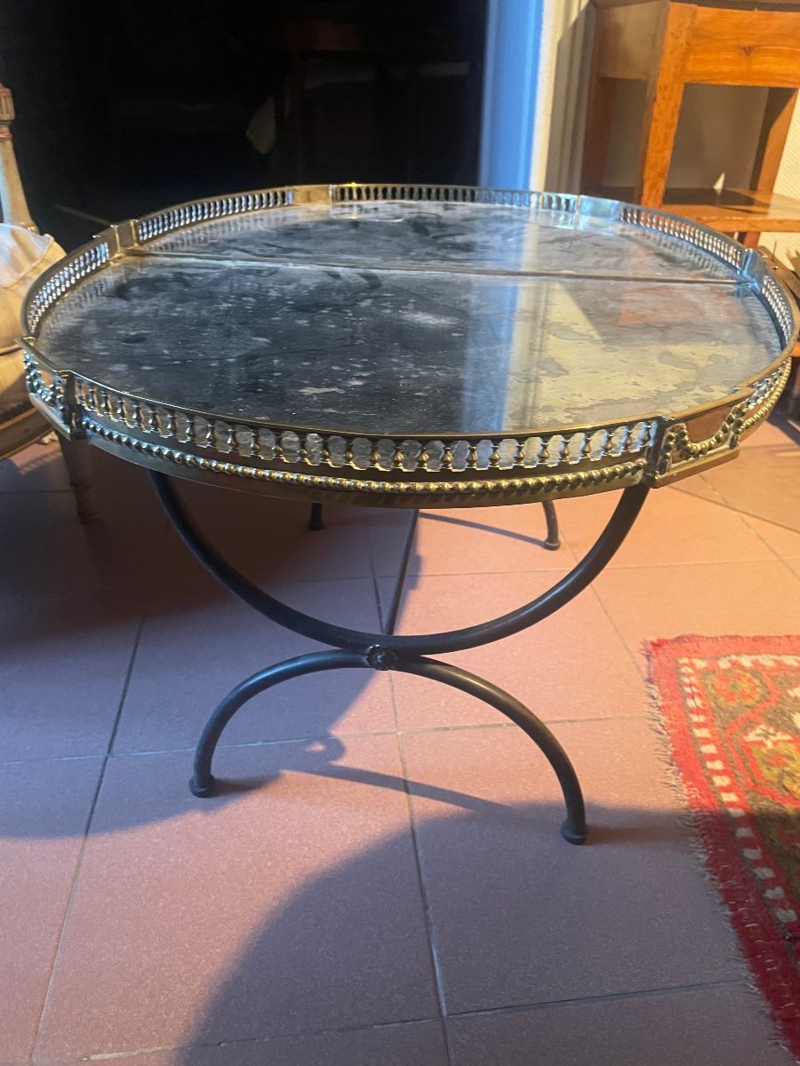 Louis XVI Period Table Centrepiece Transformed Into Coffee Table -photo-2