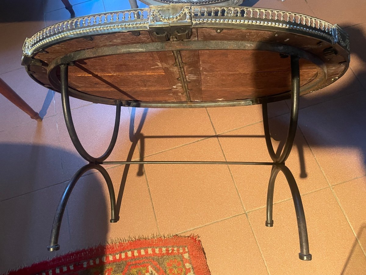 Louis XVI Period Table Centrepiece Transformed Into Coffee Table -photo-3