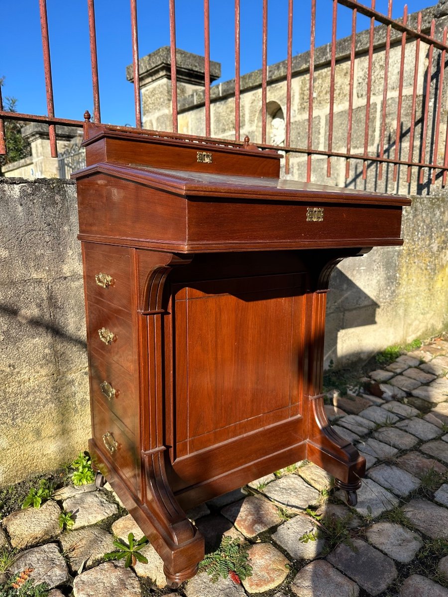 Davenport Mahogany 19th Century -photo-3