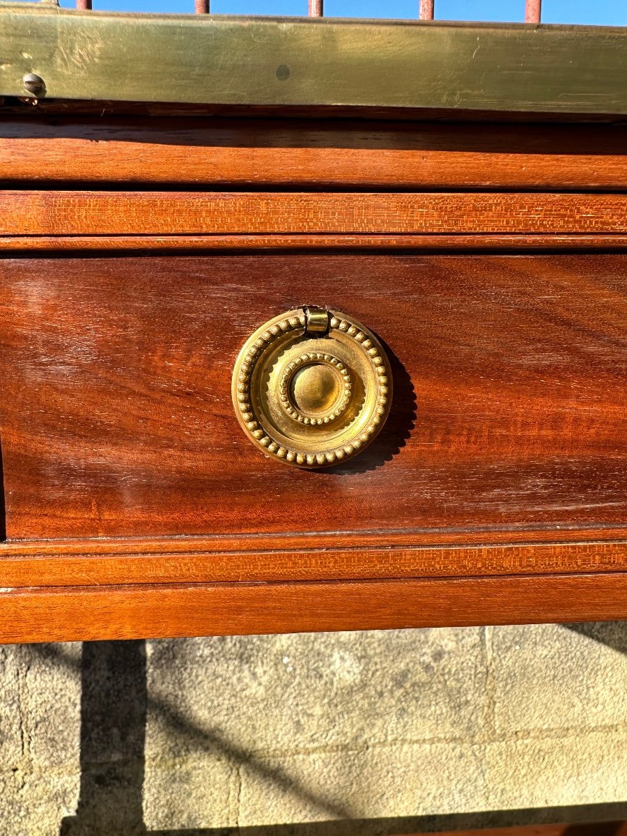 Louis XVI Period Concave Mahogany Desert -photo-1