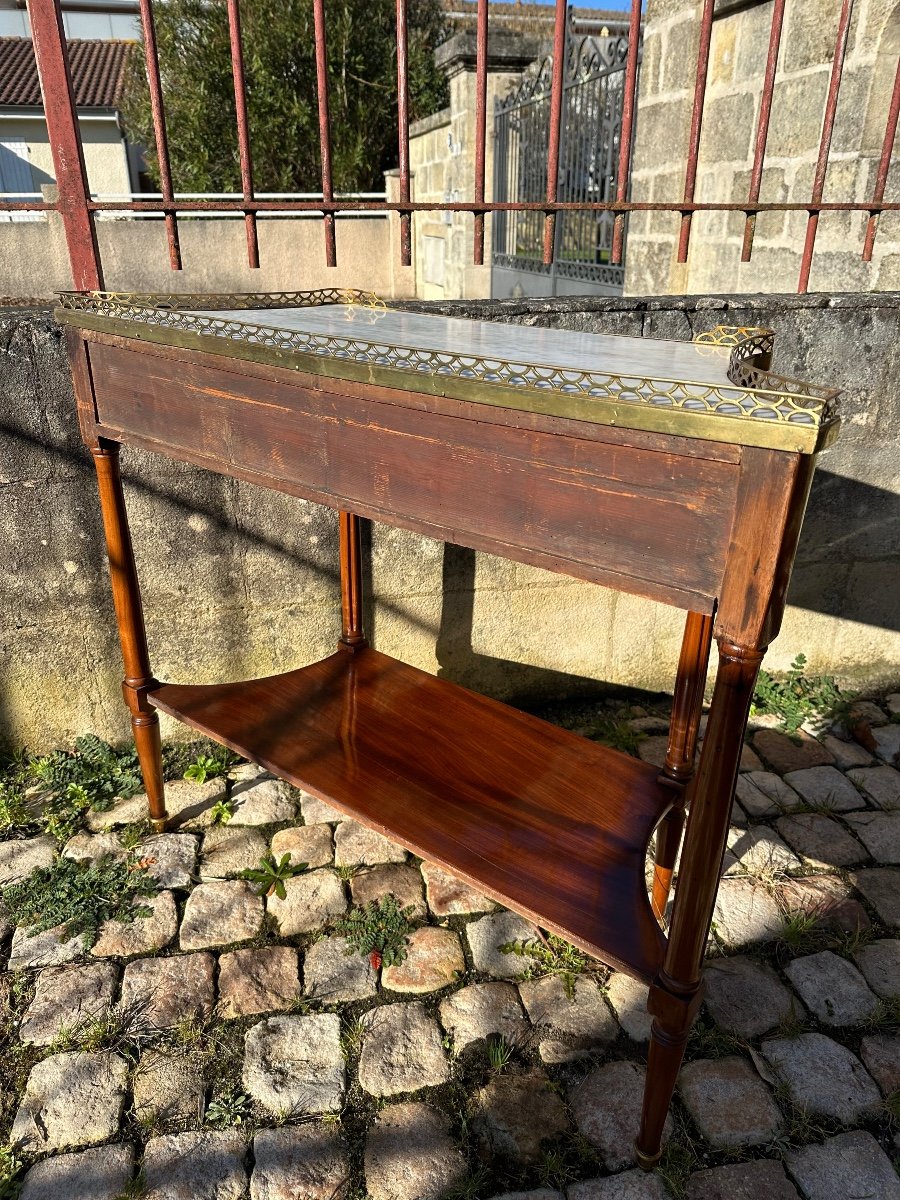 Louis XVI Period Concave Mahogany Desert -photo-5