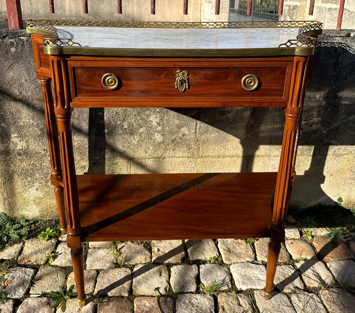 Louis XVI Period Concave Mahogany Desert 