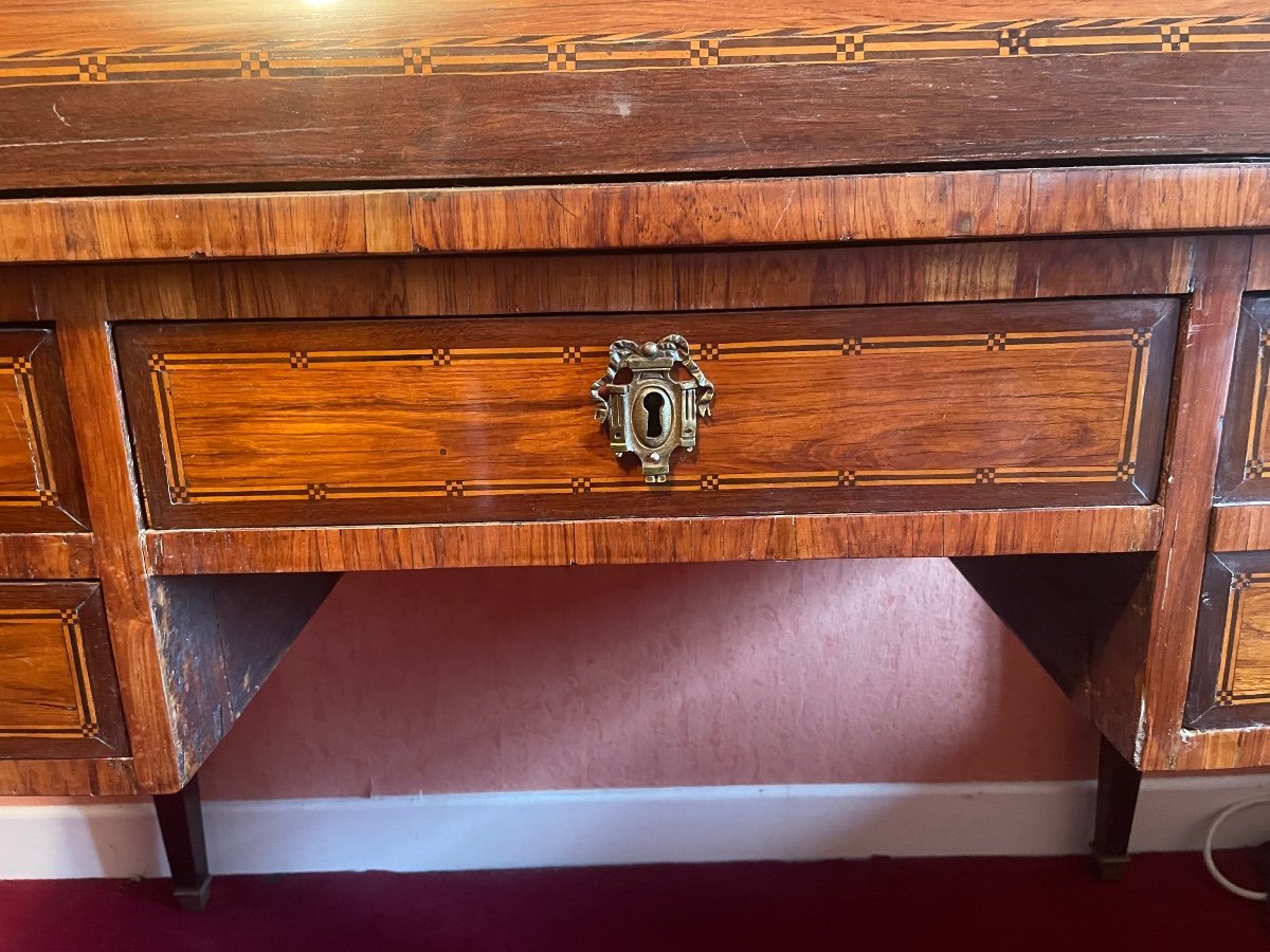 Louis XVI Period Marquetry Cylinder Desk -photo-2