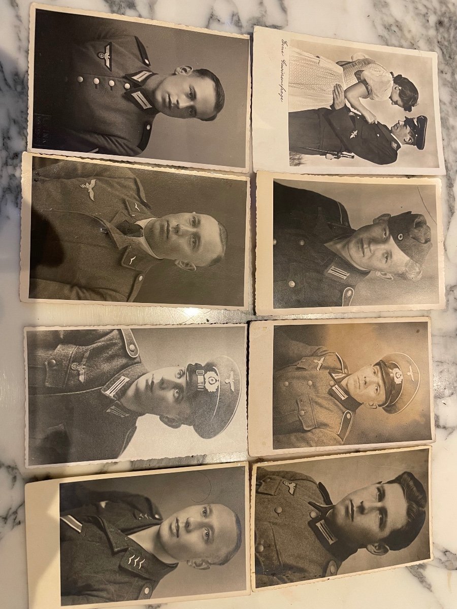 Lot Of 8 Photos Dating From December 1941 Depicting German Soldiers 