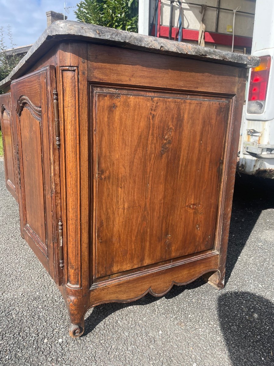 Louis XV Period Sideboard In Oak And Fir -photo-2