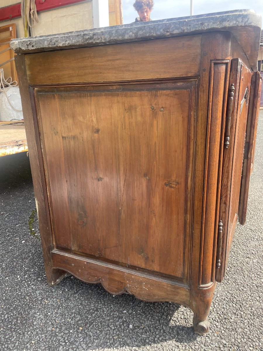 Louis XV Period Sideboard In Oak And Fir -photo-3