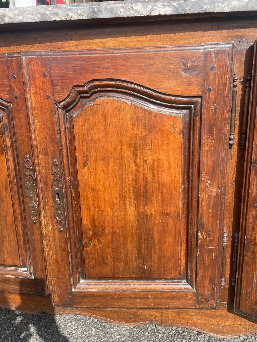 Louis XV Period Sideboard In Oak And Fir -photo-3