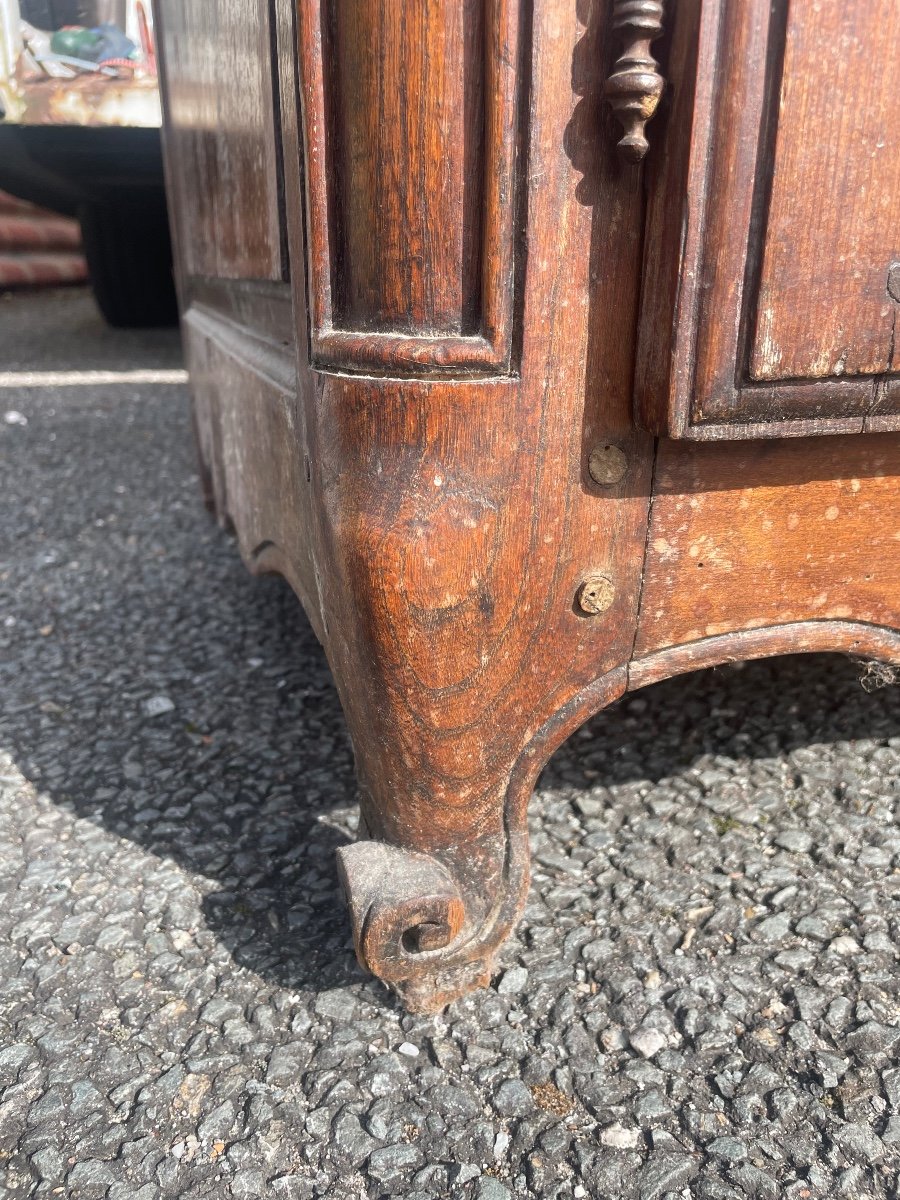 Louis XV Period Sideboard In Oak And Fir -photo-4