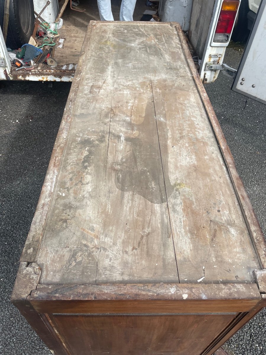 Louis XV Period Sideboard In Oak And Fir -photo-5