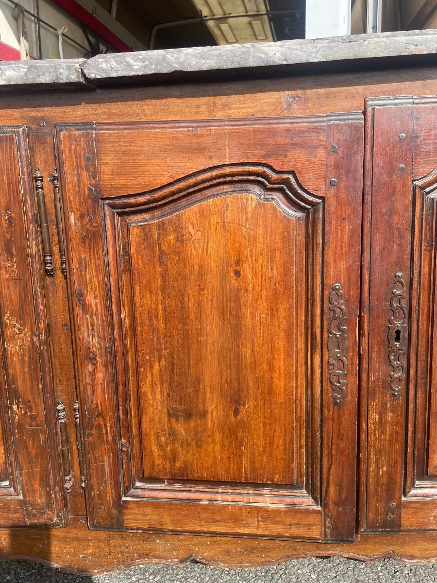 Louis XV Period Sideboard In Oak And Fir -photo-6