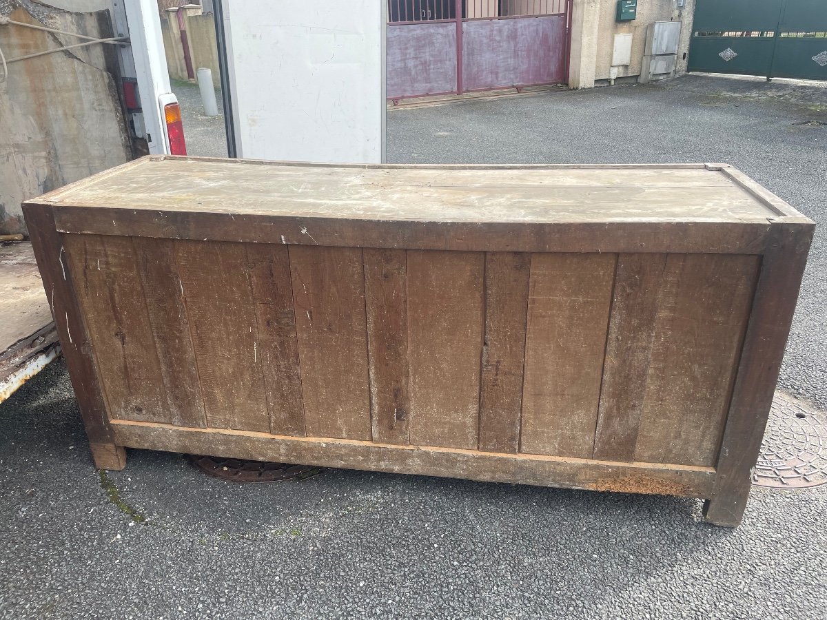 Louis XV Period Sideboard In Oak And Fir -photo-7