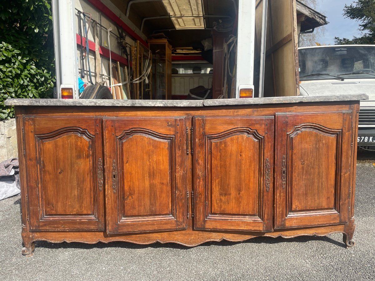 Louis XV Period Sideboard In Oak And Fir 