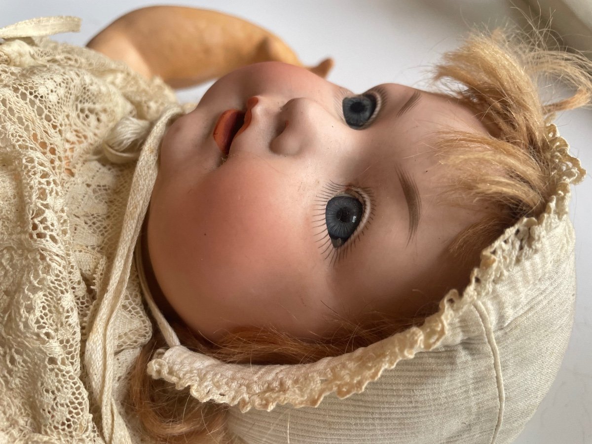 Bébé Caractère En Porcelaine Vers 1880 Germanique -photo-1