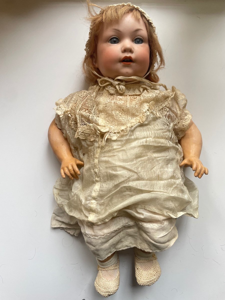 Bébé Caractère En Porcelaine Vers 1880 Germanique 