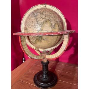 Globe Terrestre Dressé Par Félix Delamarche En 1835