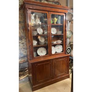 Two Charles X Period Mahogany Bodies Forming A Display Case 