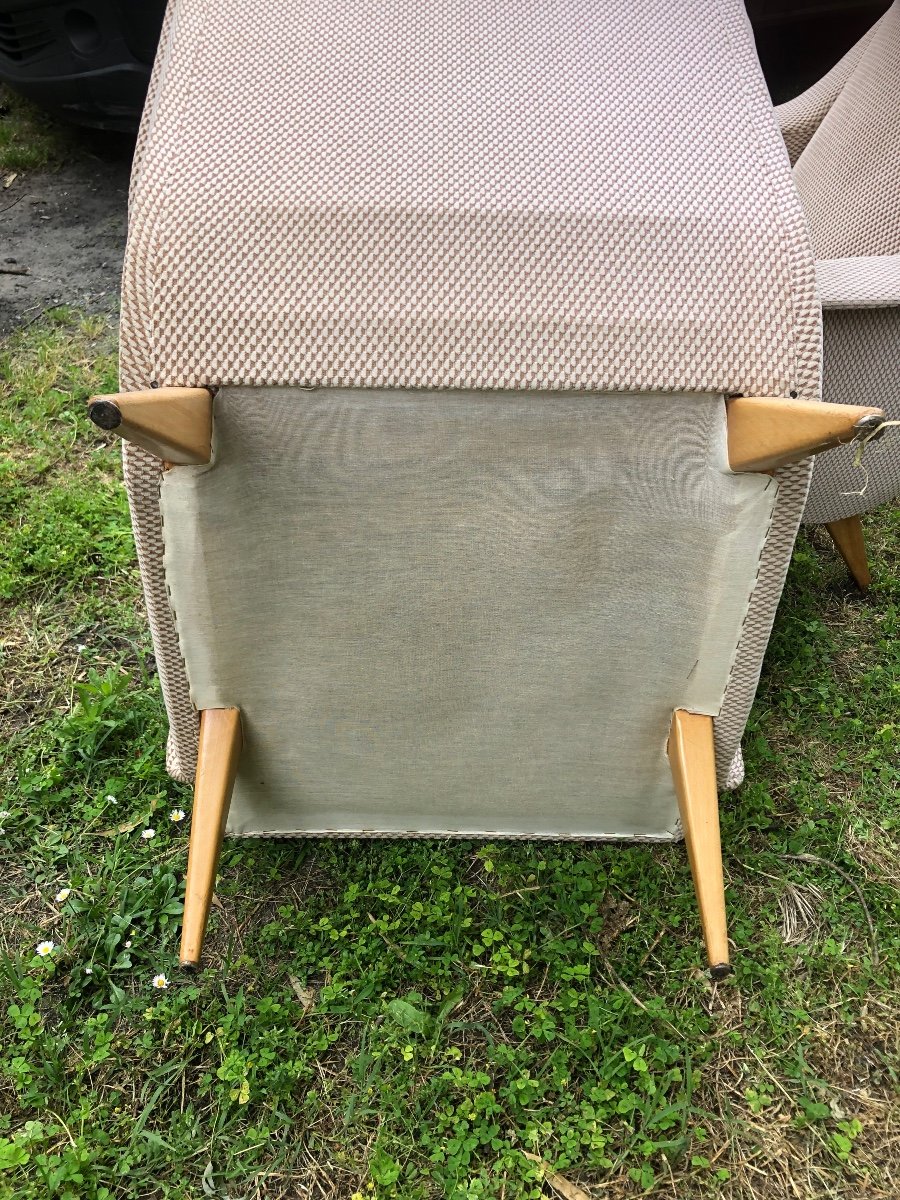 Pair Of Fifties Armchairs-photo-4